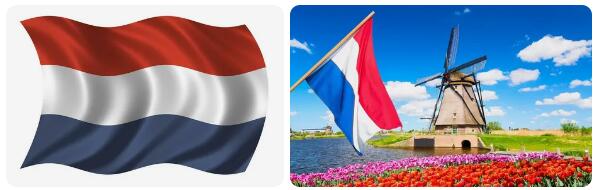 Netherlands Flag and Map