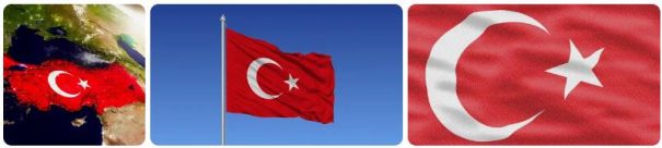 Turkey Flag and Map